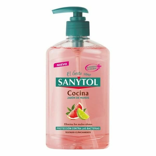 Sabonete de Mãos Líquido com Doseador Sanytol 280120 Køkken 250 ml