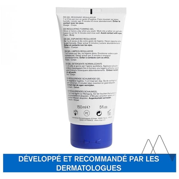 Gel Moussant - Uriage - DS Gel Moussant Régulateur - 150ml - Hypoallergen - Blandhud