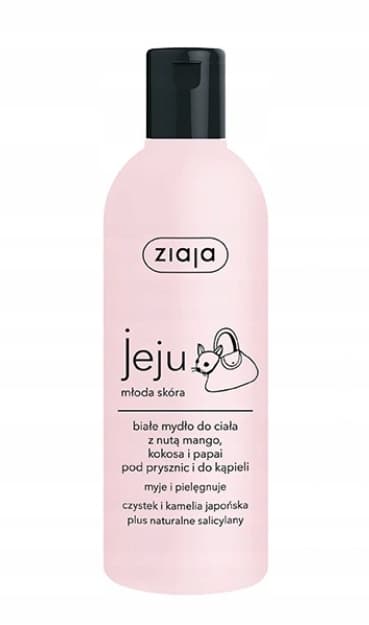 JEJU hvid bruse- og badesæbe 300 ml / 5199