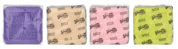 La Savonnerie De Nyons Soap Bar Set 4 Pcs - Cat 400 g 4x100gr - Lavender/Verbena/Cottonflower/Rose