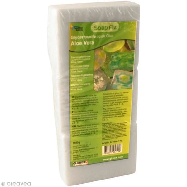 Savon - HOBBY TIME - Opaque med Aloe Vera - 1500 g - Utan parabener - Mixad