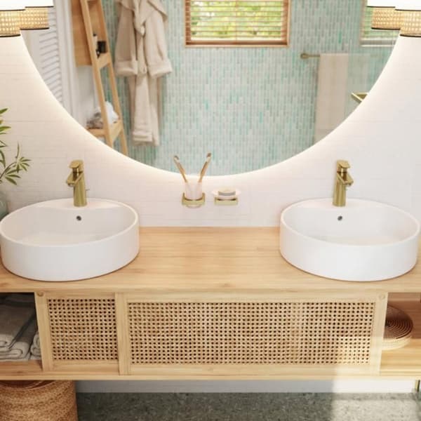 Tvålkopp polerad guldlook - HANSGROHE - AddStoris - metall, glas - väggmontering