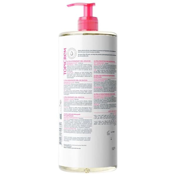 Rengöringsgel - Topicrem - 500ml - Hypoallergen - Kropp och Hår - Mjukhet