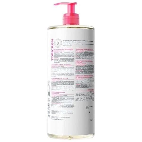 Rengöringsgel - Topicrem - 500ml - Hypoallergen - Kropp och Hår - Mjukhet