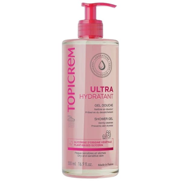 Rengöringsgel - Topicrem - 500ml - Hypoallergen - Kropp och Hår - Mjukhet