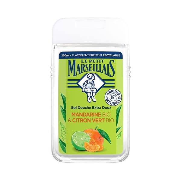 Duschkräm - LE PETIT MARSEILLAIS - Mandarin/Citron - Återfuktande och uppfriskande - 250 ml