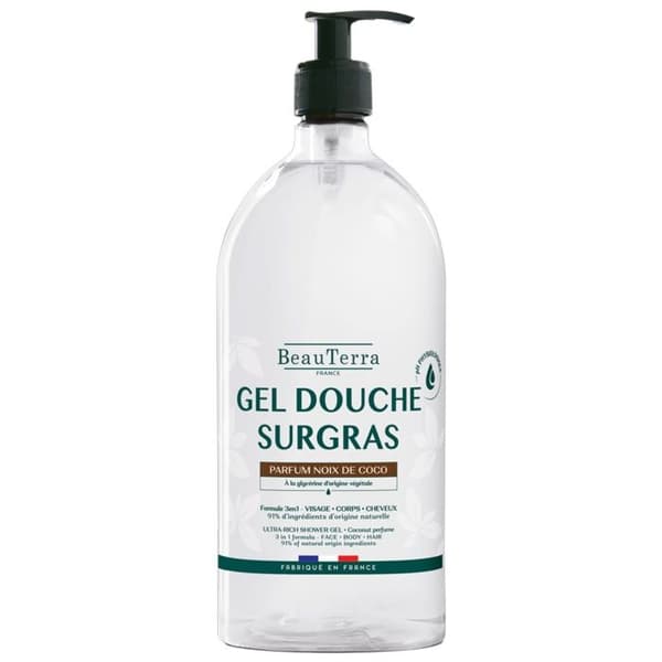 BeauTerra Duschgel Surgras med Kokos 1 Liter
