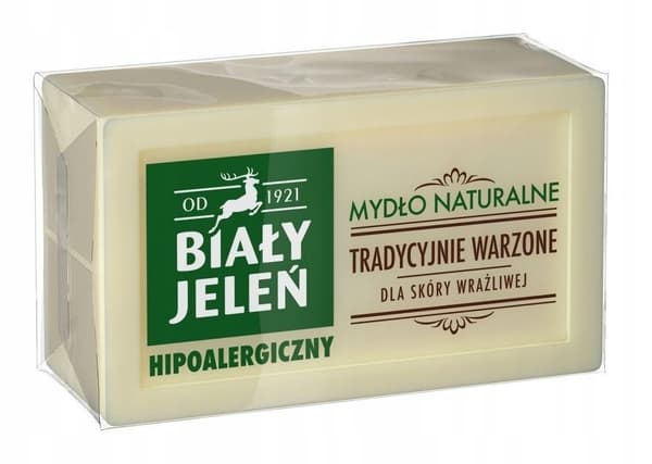 Naturlig hypoallergen barsæbe Biały jeleń 150 g