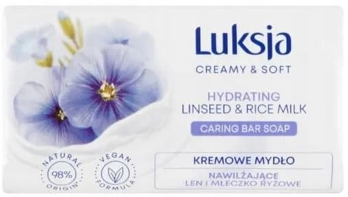 Luksja sæbestykke med linned og rismælk 90 g
