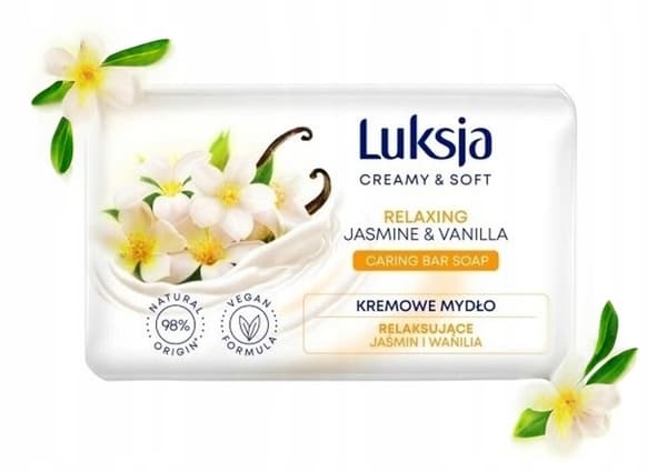 Luksja blød sæbestykke med jasmin og vanilje 90 g