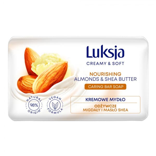 Luksja sæbestykke med mandler og sheasmør 90 g