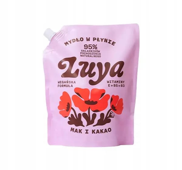 LUYA flydende håndsæbe valmue og kakao REFILL 800 ml