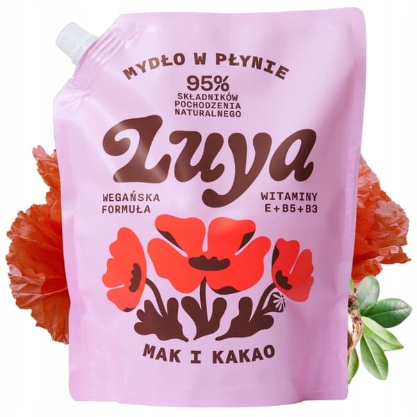 LUYA flydende håndsæbe valmue og kakao REFILL 800 ml