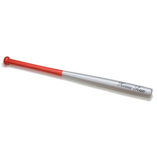 Baseball Bat Wood 28" Sølv Rød