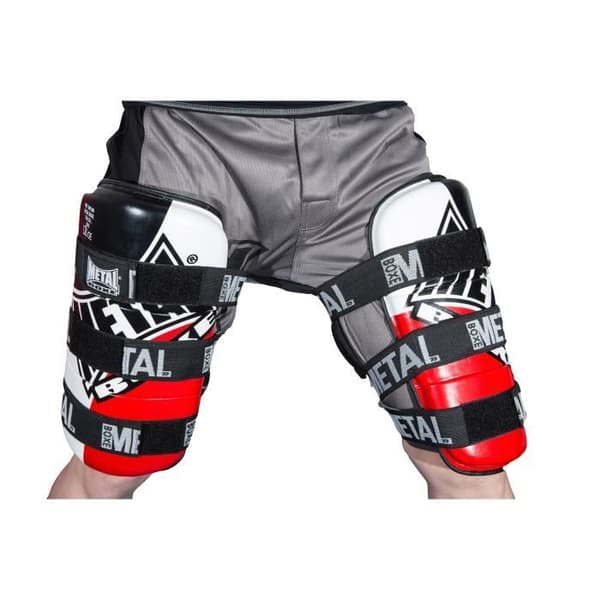 Lårskydd - Metallboxning - Boxning - Kickboxning - Svart