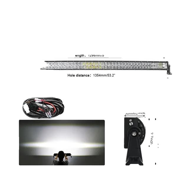LED Lysbjælke, 2-rækker, 11000LM