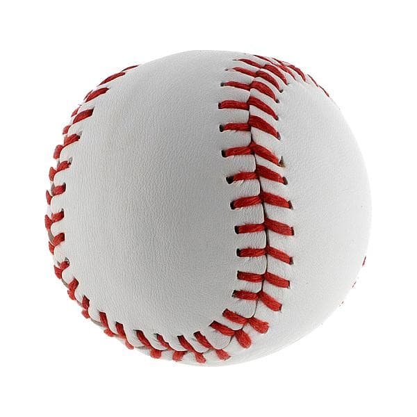 Midwest Unisex vuxen läder Rounders Ball White/Red One Size
