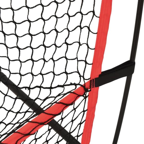 vidaXL Kannettava pesäpalloverkko mustapunainen 215x107x216 cm