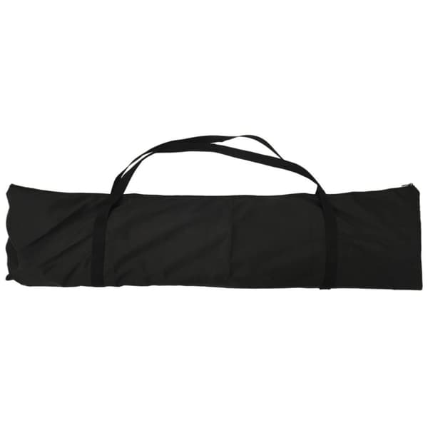 vidaXL bærbart baseballnet 369x107x271 cm stål polyester rød og sort