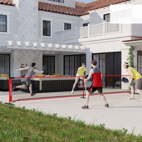 Pickleball-setti, 674x70x92 cm, punainen