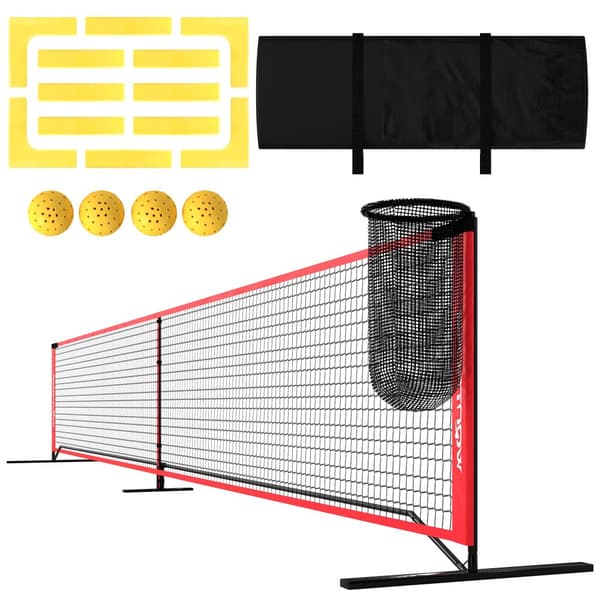 Pickleball-setti, 674x70x92 cm, punainen