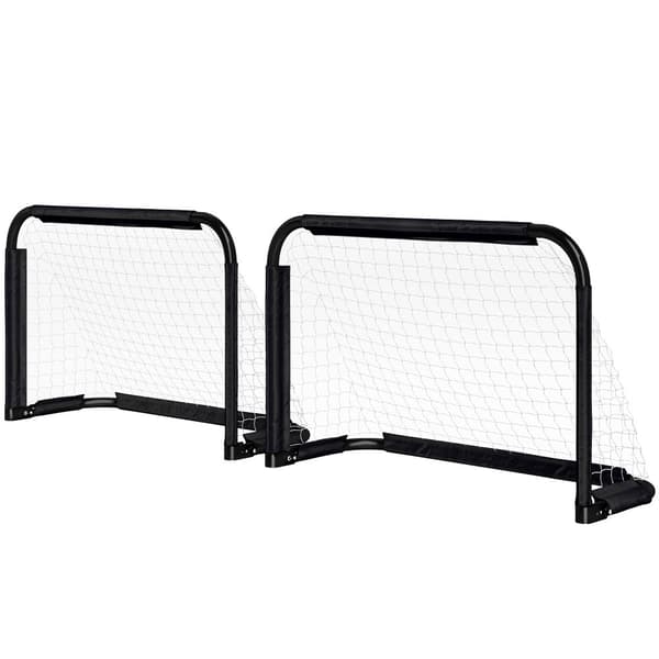 Fotbollsmålsats, 90x36x60 cm, Svart