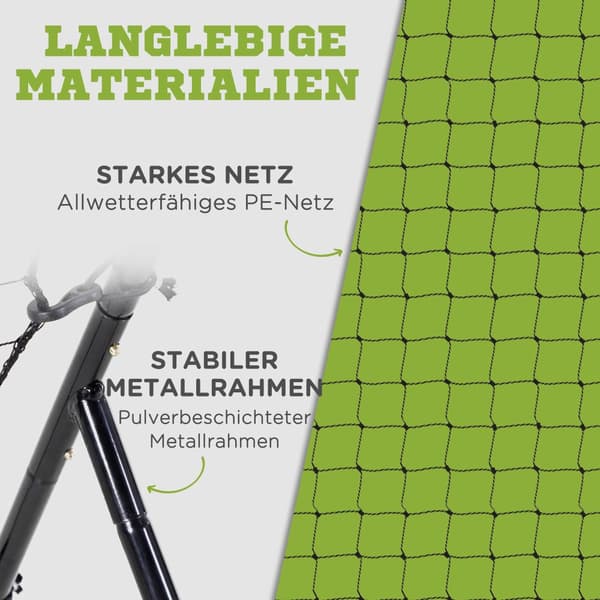 Baseball Rebounder, 123x174 cm, Sort
