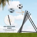 Miniatyrbillede 5 af 9: Fodboldmål, 128x118x108-120 cm, Sort