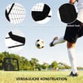 Miniatyrbillede 6 af 9: Fodboldmål, 128x118x108-120 cm, Sort