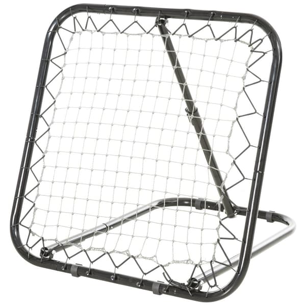 Fotboll Rebounder, 78x84x65-78 cm, Svart