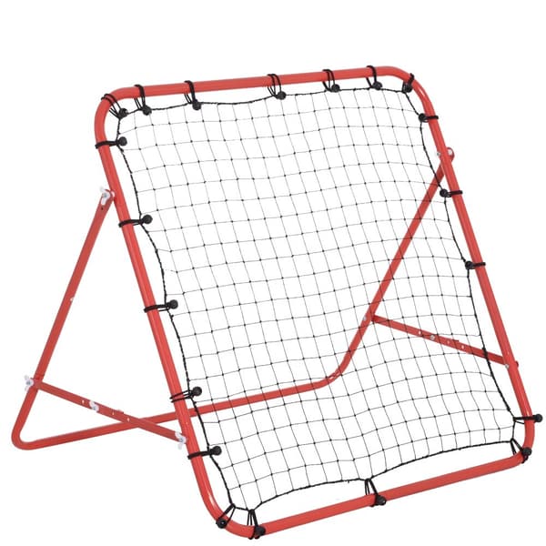 Rebounder, jalkapallon palautusseinä, 96x80x96 cm, punainen musta