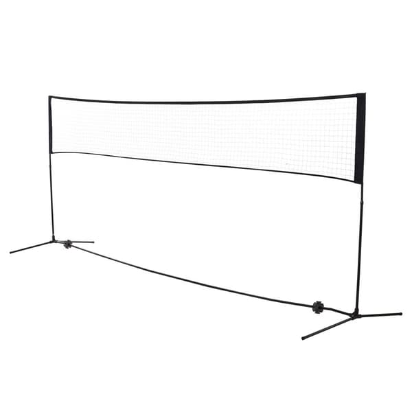 Bærbar Badminton Net, 400x60 cm, Sort