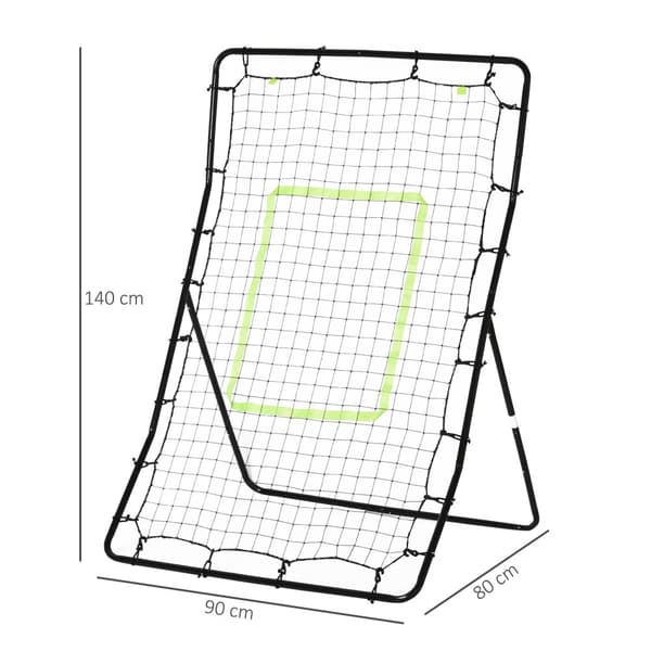Rebound Mål, Kickback, 75x126 cm, Sort