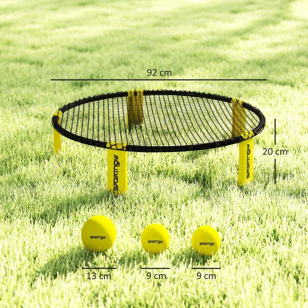 Spelset, Roundnet Set, Ø92 x 20H cm, Gul