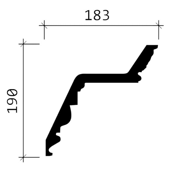 Taklist Profhome 150137F stil tidlös / klassisk