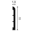 Pikkukuva 7 / 8: Jalkalistat Orac Decor AXXENT SX184-RAL9003-box 1 laatikko kanssa 20 listat 40 m