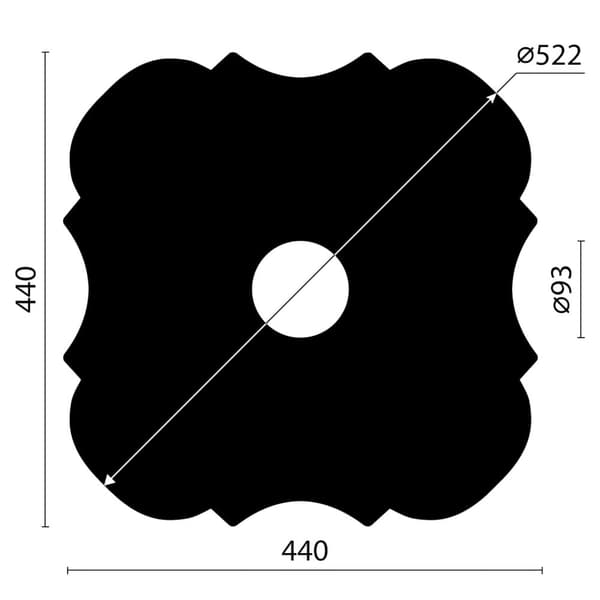 Stuk rosette Profhome 156053 stil Nyklassicisme