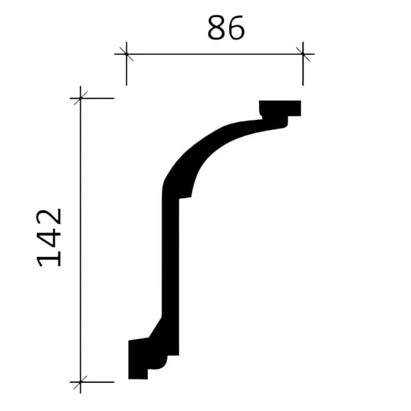 Stukliste fleksibel Profhome 150166F stil Rokoko / Barok