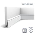 Pikkukuva 3 / 8: Jalkalistat Orac Decor AXXENT SX173-RAL9003-box 1 laatikko kanssa 20 listat 40 m