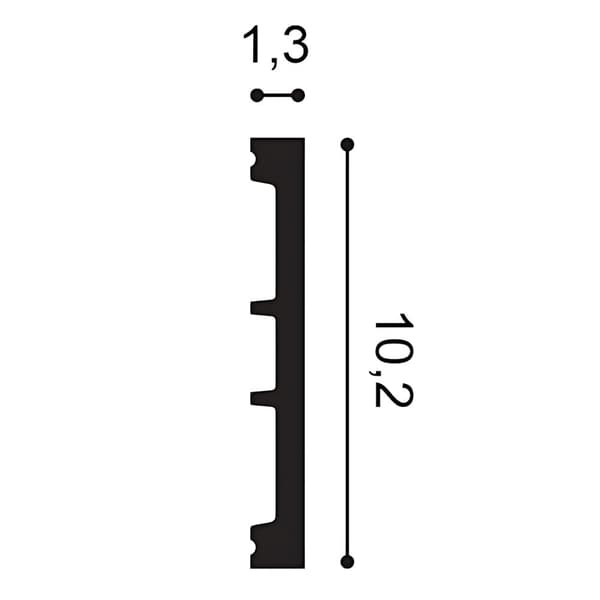 Jalkalistat Orac Decor AXXENT SX163-box 1 laatikko kanssa 26 listat 52 m