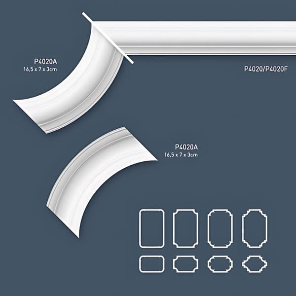 Peitelistat Orac Decor LUXXUS P4020-box 1 laatikko kanssa 20 listat 40 m
