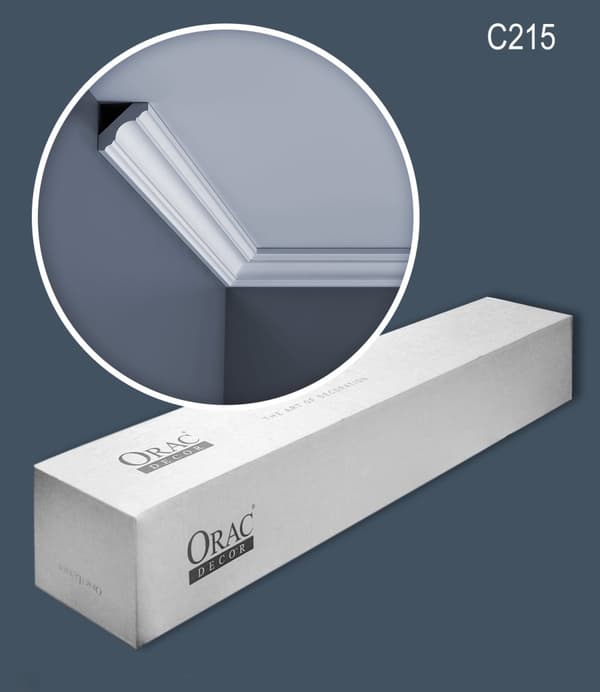 Kattolistat Orac Decor LUXXUS C215-box 1 laatikko kanssa 24 listat 48 m