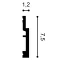 Pikkukuva 6 / 7: Jalkalistat Orac Decor MODERN SX187-box 1 laatikko kanssa 34 listat 68 m
