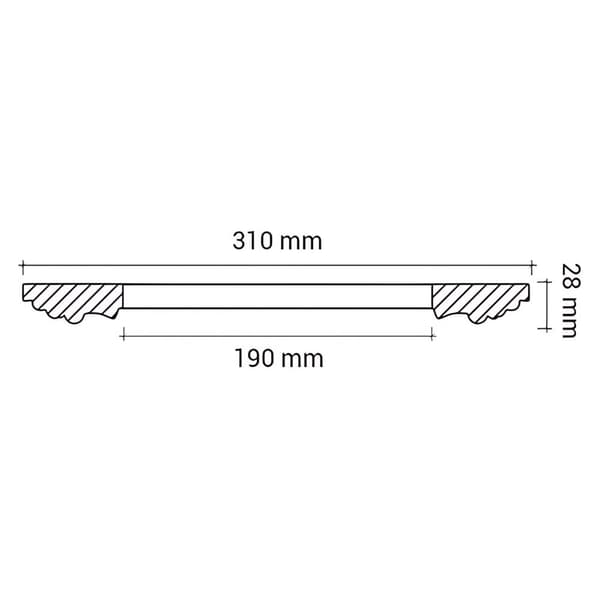 Takrosett Profhome 156052 stil Rokoko / barock