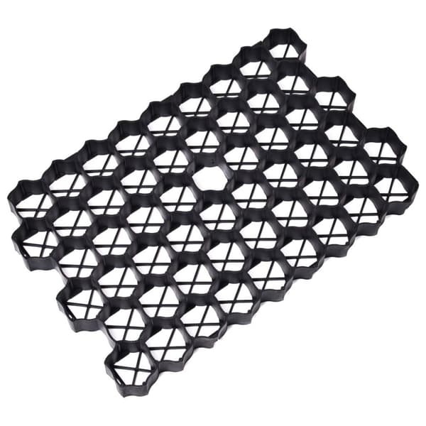 vidaXL Gressarmeringsmatter 16 stk svart 60x40x3 cm plast