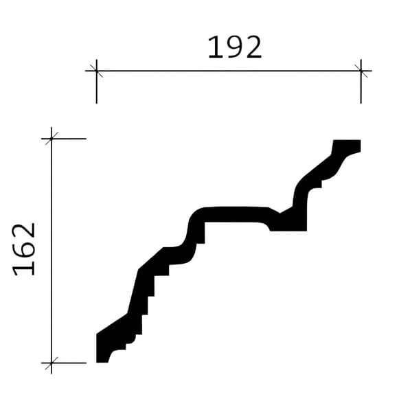 Taklister Profhome 150110-box 1 låda innehåller 5 lister 10 m