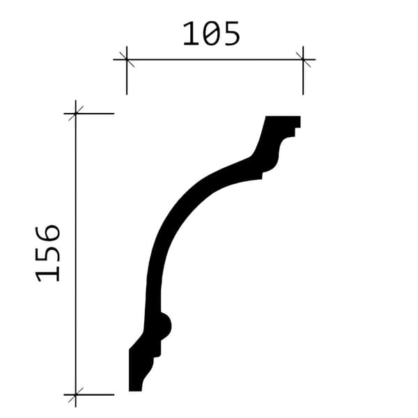Taklister Profhome 150117-box 1 låda innehåller 8 lister 16 m