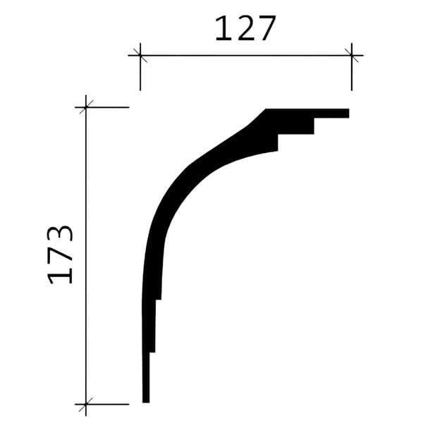 Taklister Profhome 150147-box 1 låda innehåller 4 lister 8 m