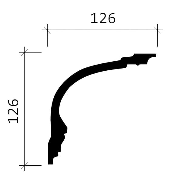 Taklister Profhome 150164-box 1 låda innehåller 5 lister 10 m