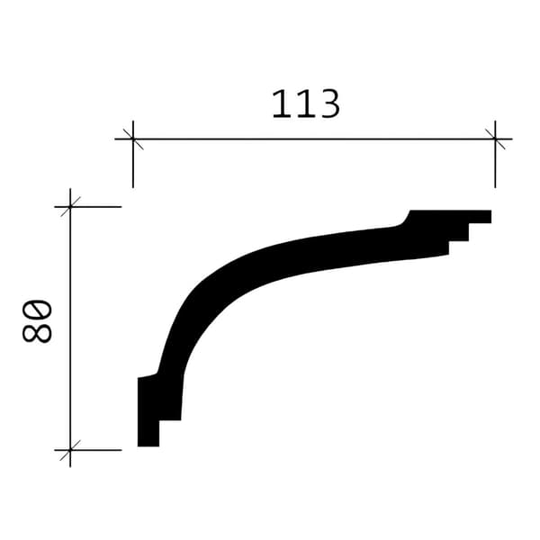 Taklister Profhome 150170-box 1 låda innehåller 8 lister 16 m